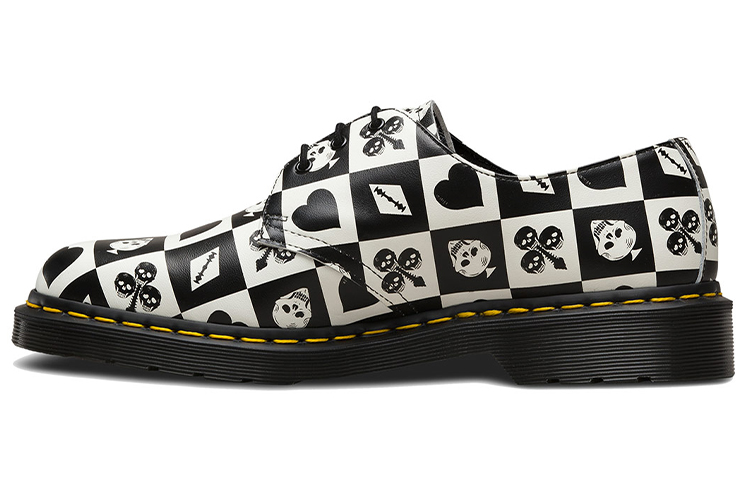 Dr. Martens 1461 'Black White Poker'