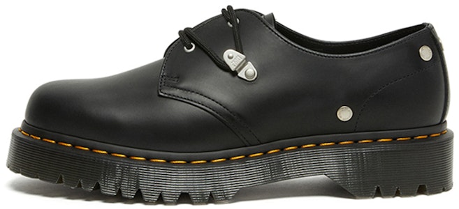 Dr.Martens/馬汀博士 1461 金屬扣 皮革 復古休閒平底鞋 男女同款 炭黑 Buy Dr.Martens/馬汀博士 1461 金屬扣 皮革 復古休閒平底鞋 男女同款 炭黑