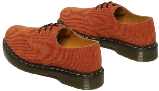 馬汀博士 Dr.Martens 1461 系列 棉布 燈芯絨系帶 休閒單鞋 男女同款 橘色 Purchase 馬汀博士 Dr.Martens 1461 系列 棉布 燈芯絨系帶 休閒單鞋 男女同款 橘色