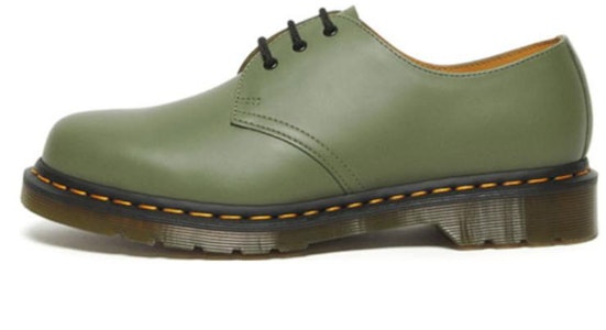Dr.Martens馬汀博士 1461系列 皮革 3孔馬汀單鞋 男女同款 卡其綠色 Buy Dr.Martens馬汀博士 1461系列 皮革 3孔馬汀單鞋 男女同款 卡其綠色