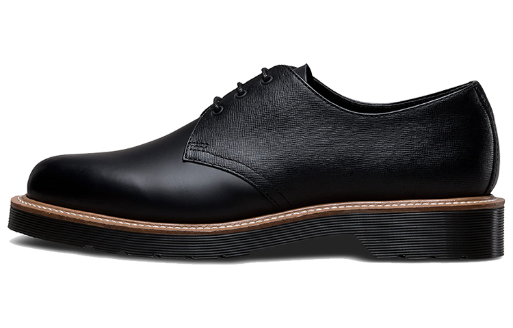 Dr. Martens 1461 'Straw Smooth Black'