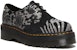 Dr. Martens 1461 Kasut Platform Kulit & Suede 'Hitam Kelabu' Animal Clash 27695001