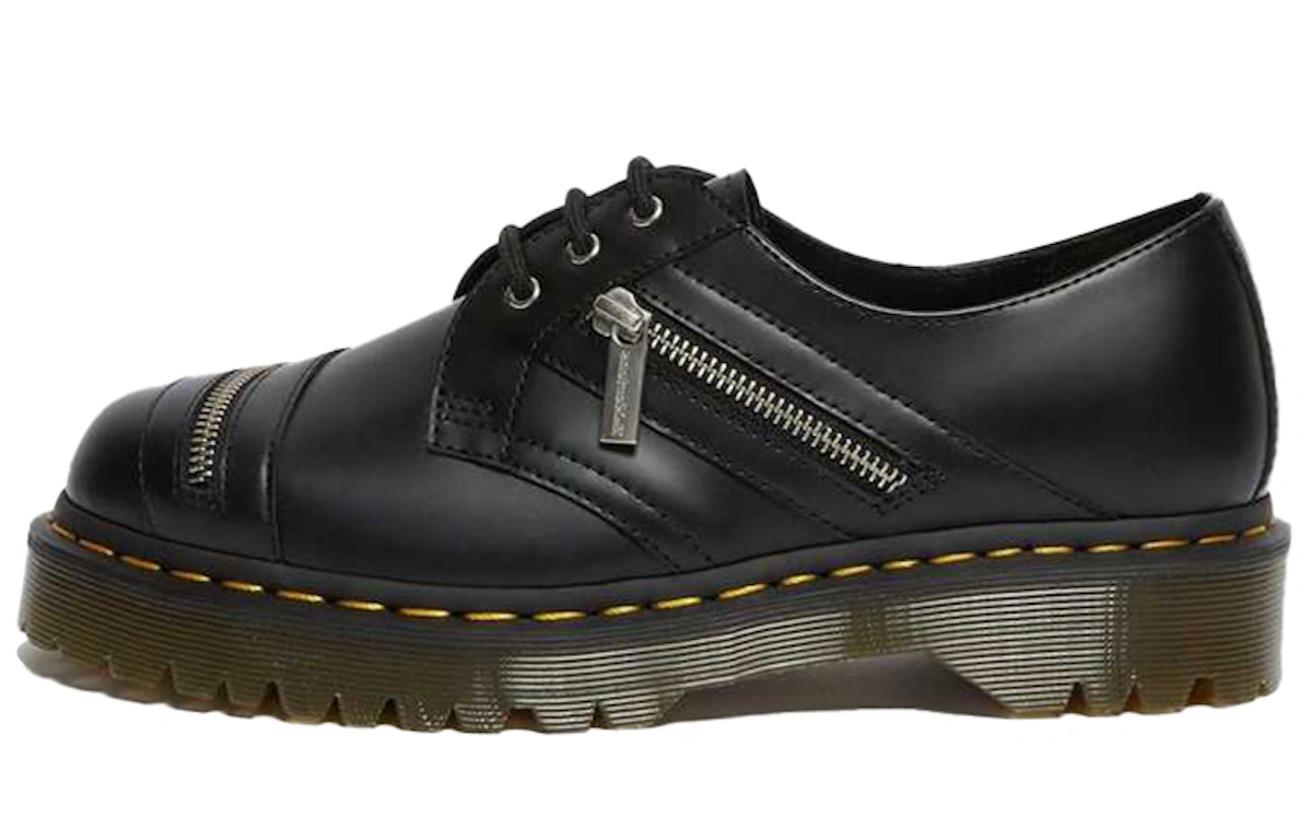 Dr. Martens 1461 Bex Zip Leather Shoes 'Black'