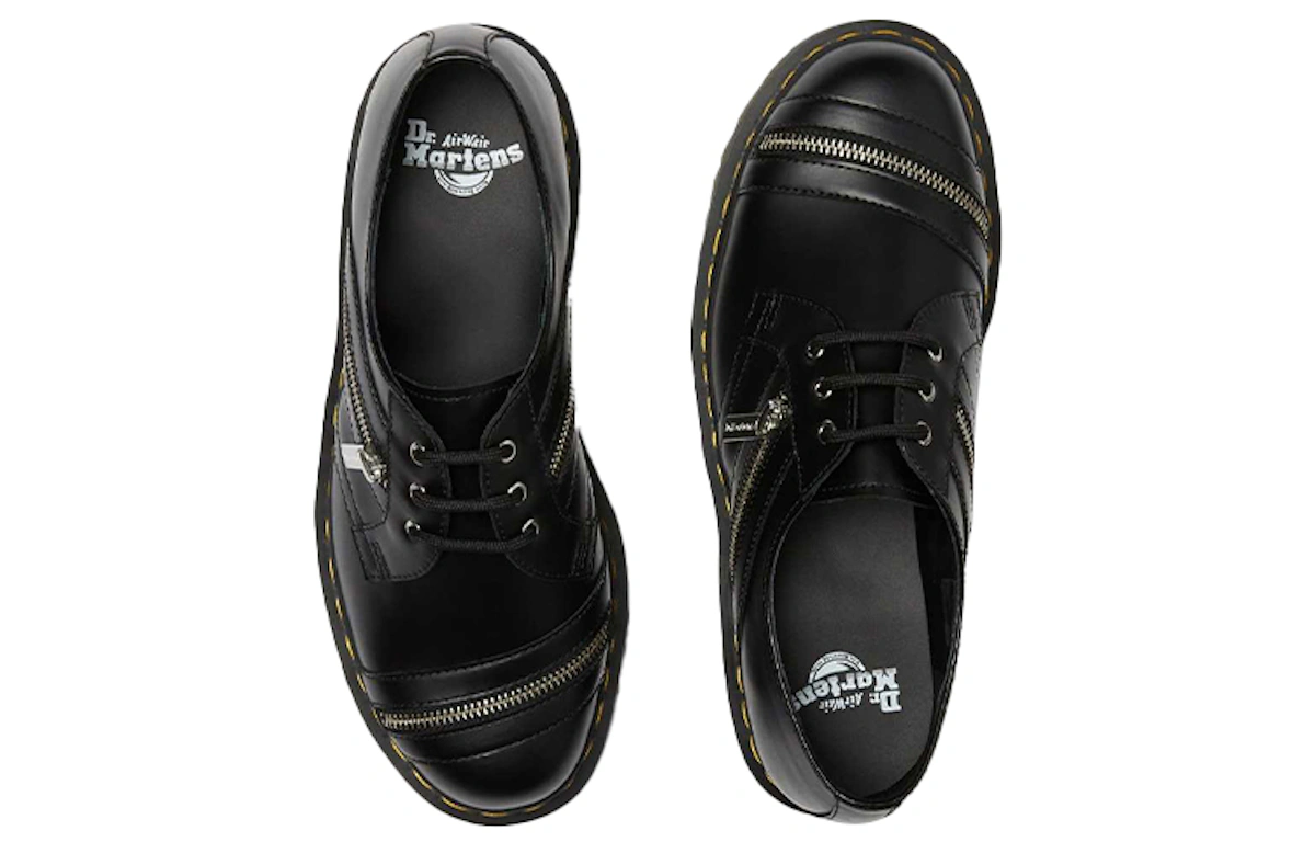 Dr. Martens 1461 Bex Zip Leather Shoes 'Black'