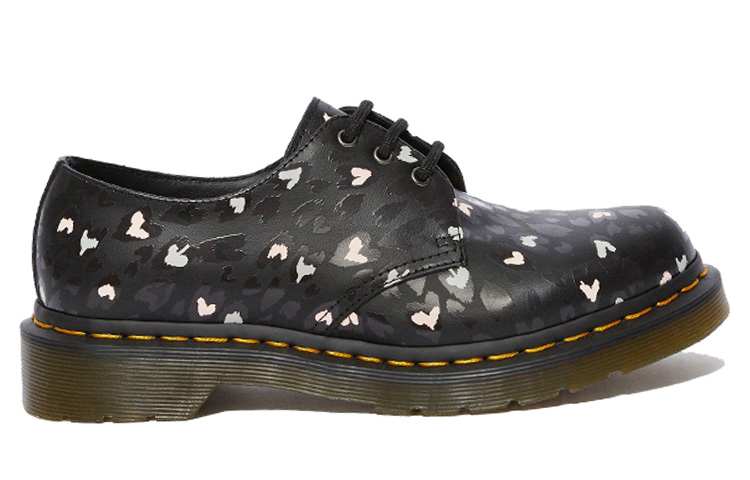 Order Dr. Martens 1461 Cuero Estampado Corazón 'Negro' 25484001