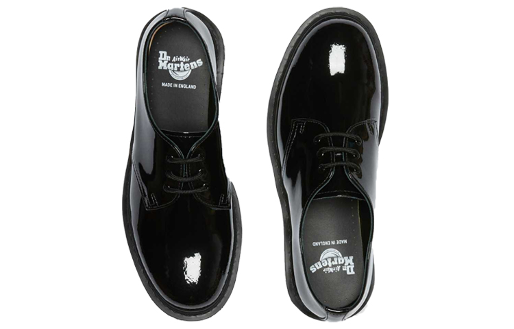 Shop Dr. Martens 1461 英国製モノ特許レザーオックスフォードシューズ 'ブラック' 27137001 27137001