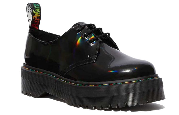 Lookbook 马丁大夫 1461 厚底黑彩虹漆皮鞋 25053001