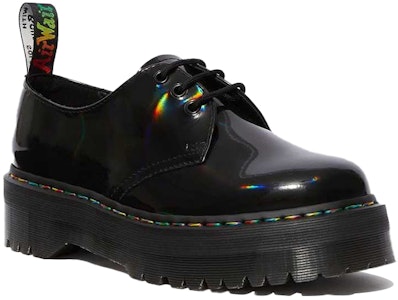 马丁大夫 1461 厚底黑彩虹漆皮鞋 25053001 Lookbook 马丁大夫 1461 厚底黑彩虹漆皮鞋 25053001