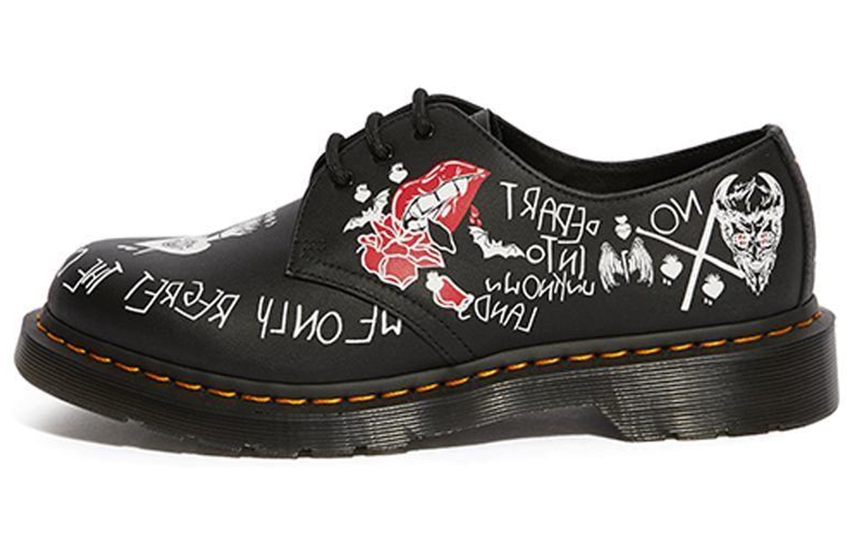 Buy 닥터마틴 1461 레블 프린트 블랙 (Dakteo Matein 1461 Rebel Peurinteu Beullaek) 25475001