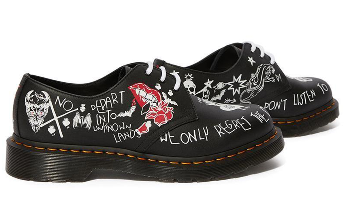 Dr. Martens 1461 Rebel Leather Printed 'Black' 圖 4