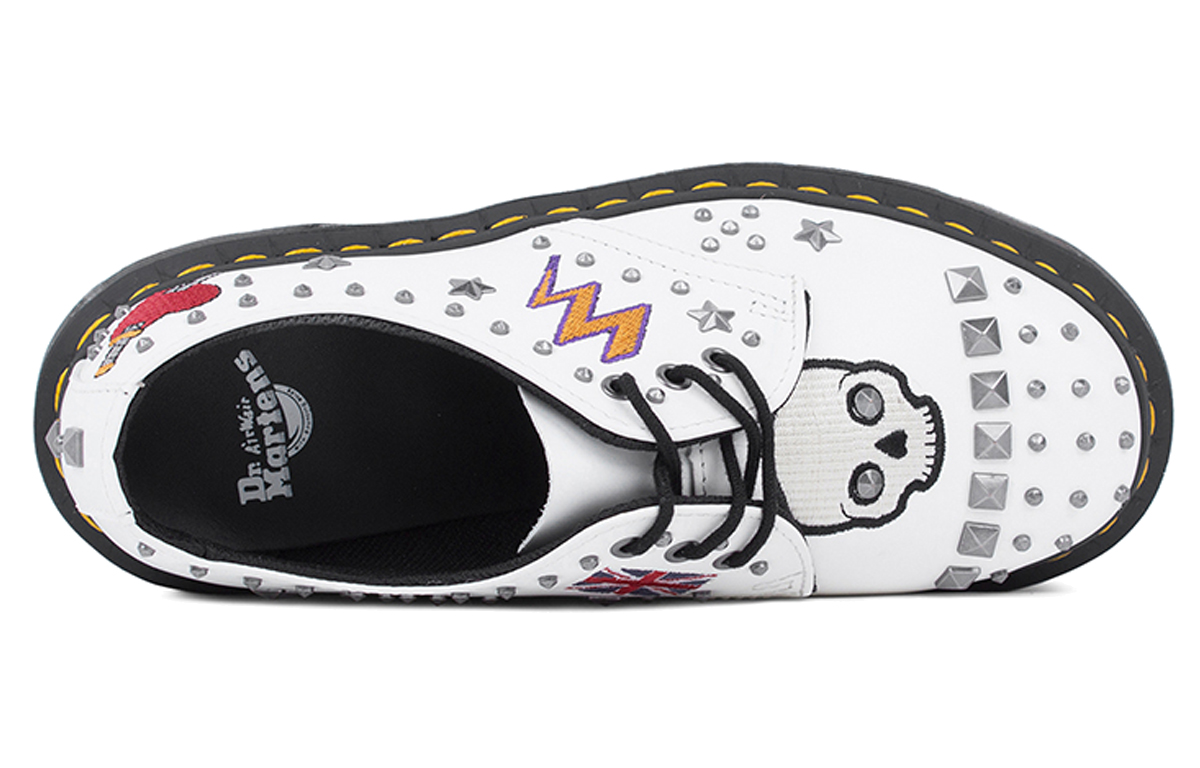 Shop Dr. Martens 1461 Rock & Roll Blanco 24206100