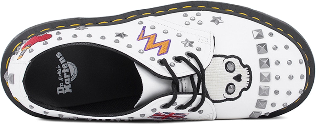 Dr. Martens 1461 Rock & Roll Blanco 24206100 Shop Dr. Martens 1461 Rock & Roll Blanco 24206100