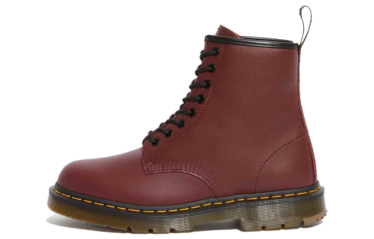 Dr. Martens 1461 Slip Resistant Leather Lace Up Boots 'Deep Red' 24382600