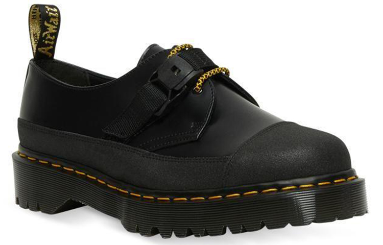 Dr. Martens 1461 Tech 'Carbon Black Yellow' 圖 3