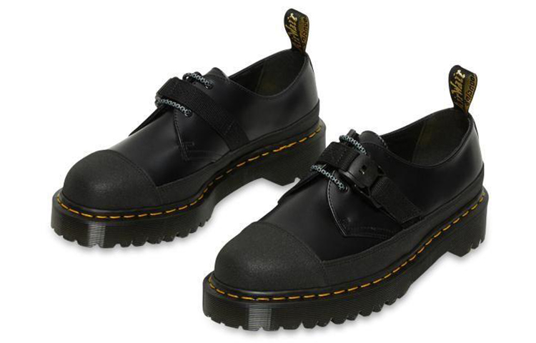 Dr. Martens 1461 Tech 'Carbon Black Yellow' 圖 4