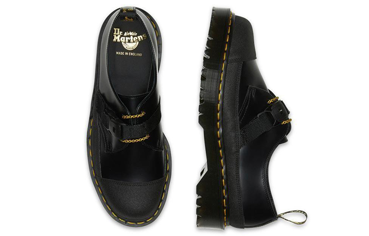 Dr. Martens 1461 Tech 'Carbon Black Yellow' 圖 6