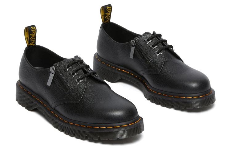 Dr. Martens 1461 Zip Tumbled 'Black' 圖 4