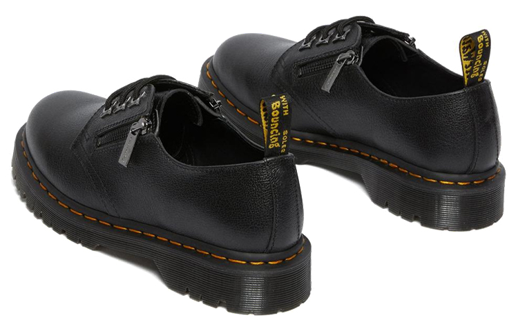 Dr. Martens 1461 Zip Tumbled 'Black' 圖 6