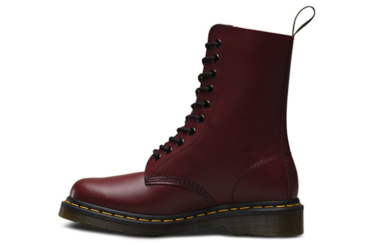 Dr. Martens 1490 Black Smooth Classic 10 Martin boots Couple Style Red 10092600
