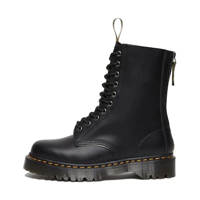 Dr. Martens 1490 Hi Bex Zip Leather Boots 'Black'