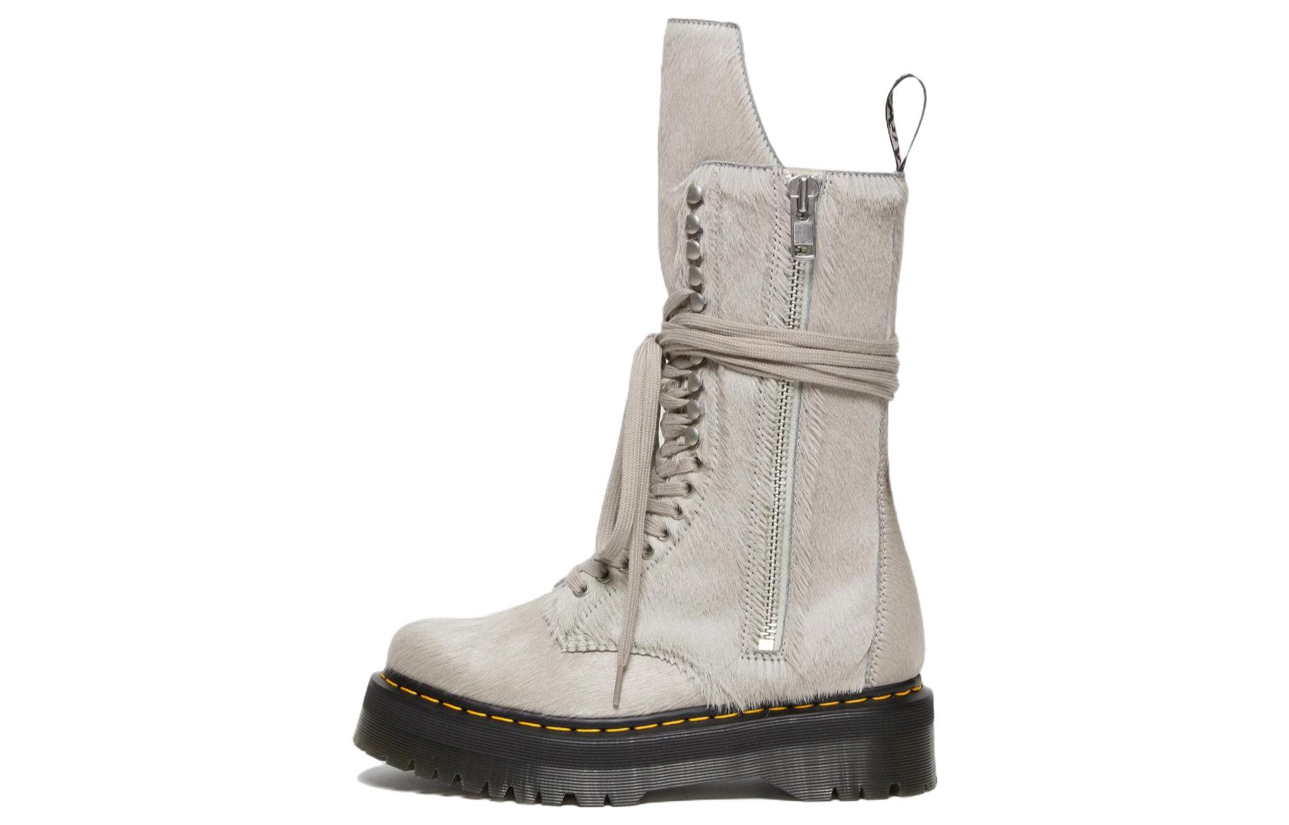 Dr. Martens 1918 Ro Hair On Lace Up Strobe Calf Length Platform Boot 'Rick Owens' 27980049 27980049-/-DM02B3801_0049