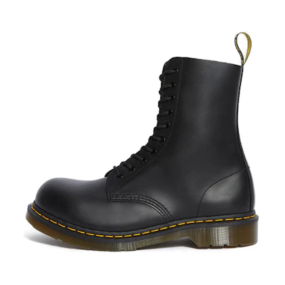 Dr. Martens 1919 Leather Med Calf Boots Black