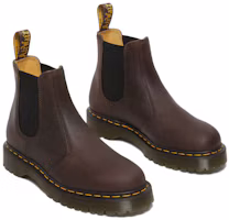 Lookbook Dr. Martens 馬汀博士 2976 BEX 皮革 時尚 短中筒 切爾西靴 男女同款 深棕色
