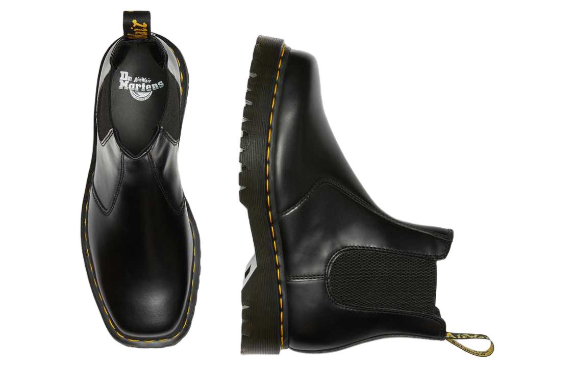 Shop Dr. Martens 2976 Bex Chelsea Boots Hujung Persegi Kulit 'Hitam' 27888001