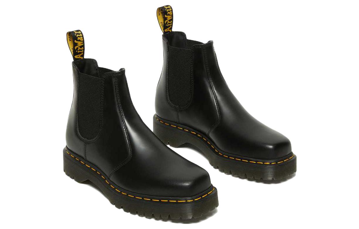 Shop Dr. Martens 2976 Bex Squared Toe Leather Chelsea Boots 'Black' 27888001