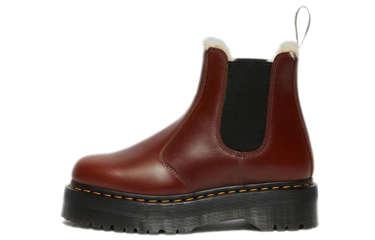 Dr. Martens 2976 Chelsea Boot 'Brown Faux Fur Lined' 27037203