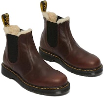 马丁博士2976人造毛内衬切尔西靴“栗色” 26333257 Shop 马丁博士2976人造毛内衬切尔西靴“栗色” 26333257