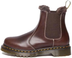 Dr. Martens 2976 Leonore Faux Fur Lined Chelsea Boots 'Dark Brown' 30954201 Dr. Martens 2976 Leonore Faux Fur Lined Chelsea Boots 'Dark Brown' 30954201
