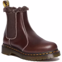 Lookbook Dr.Martens 馬汀博士 皮革 圓頭套筒 短筒 切爾西靴 女款 深棕色
