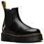 Lookbook Dr. Martens 2976 Bottines Chelsea Plateforme Cuir Noir Poli 24687001