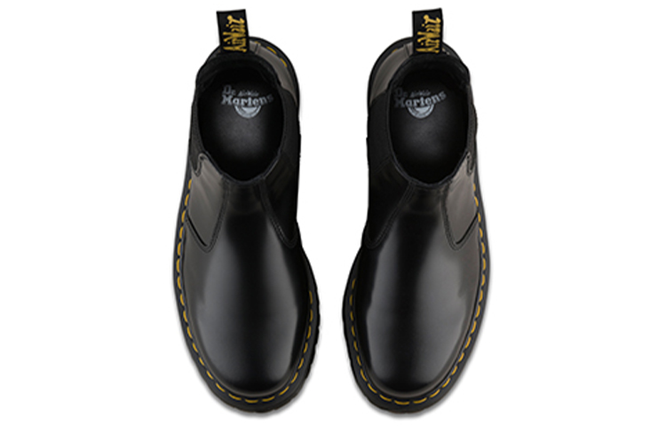 Purchase Dr. Martens 2976 Bottines Chelsea Plateforme Cuir Noir Poli 24687001