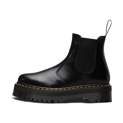 Dr. Martens 2976 Polished Smooth Platform Chelsea Boot 'Black'