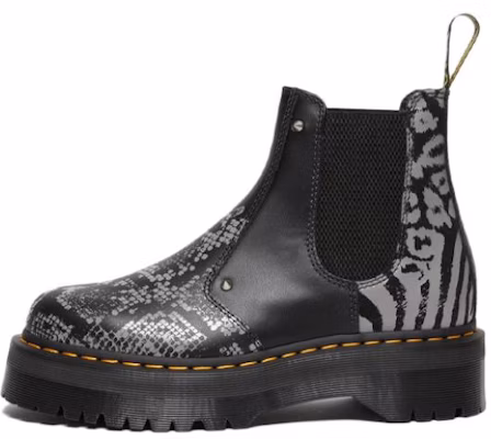 Dr. Martens 2976 Quad Platform Animal Print Boots 'Black Grey' 27692001 Buy Dr. Martens 2976 Quad Platform Animal Print Boots 'Black Grey' 27692001