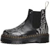 Buy Dr. Martens 2976 Quad Platform Kasut Cetakan Haiwan 'Hitam Kelabu' 27692001