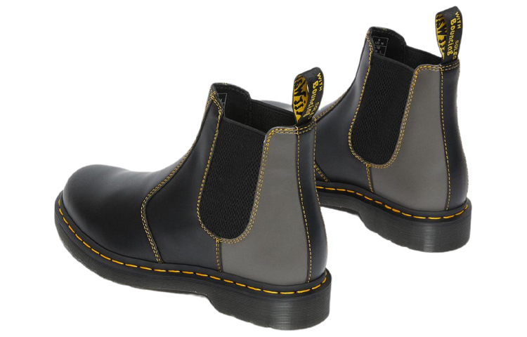 Lookbook Dr. Martens 2976 Smooth Clash Leather Chelsea Boots 'Hitam' 27544003