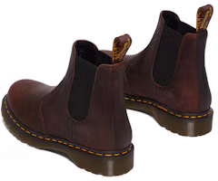 Shop Dr.Martens馬汀博士 皮革 舒適保暖 短筒 切爾西靴 男女同款 紅棕色