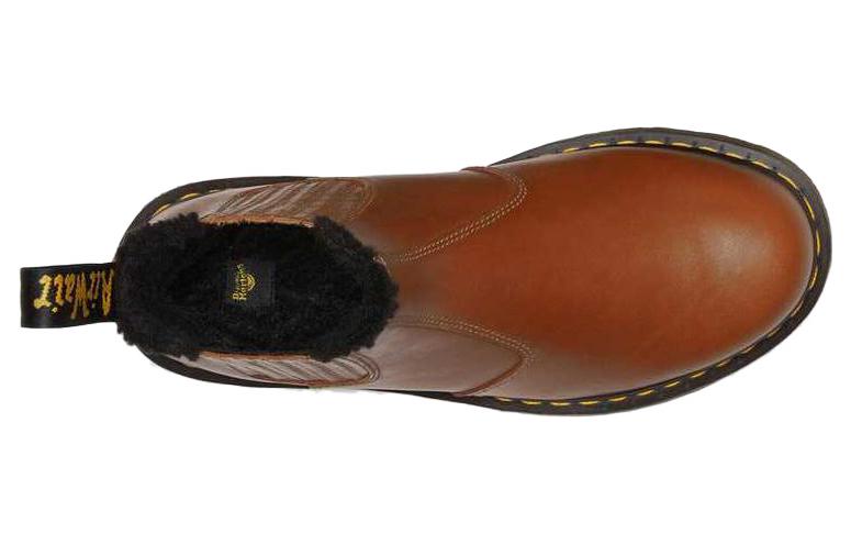 Purchase Dr.Martens/馬汀博士 2976 時尚皮革切爾西靴 男女同款 黃棕色