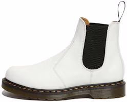 Dr. Martens 2976 Yellow Stitch Smooth Leather Chelsea Boots 'White' 26228100 Dr. Martens 2976 Yellow Stitch Smooth Leather Chelsea Boots 'White' 26228100