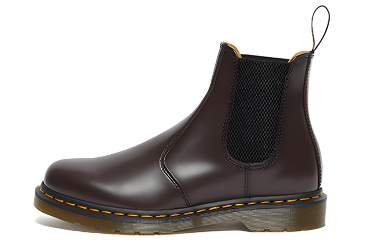 Buy Dr. Martens 2976 Yellow Stitch Smooth Leather Chelsea Boot 'Burgundy' 27280626