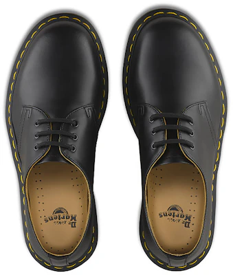 Dr. Martens 3 Eye Casual Shoe Black Plain Noodles SC1461UU-01 Sizing Dr. Martens 3 Eye Casual Shoe Black Plain Noodles SC1461UU-01