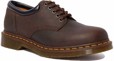 Lookbook 馬汀博士 Dr. Martens 8053 Crazy Horse 皮革經典休閒平底鞋 男女同款 深棕