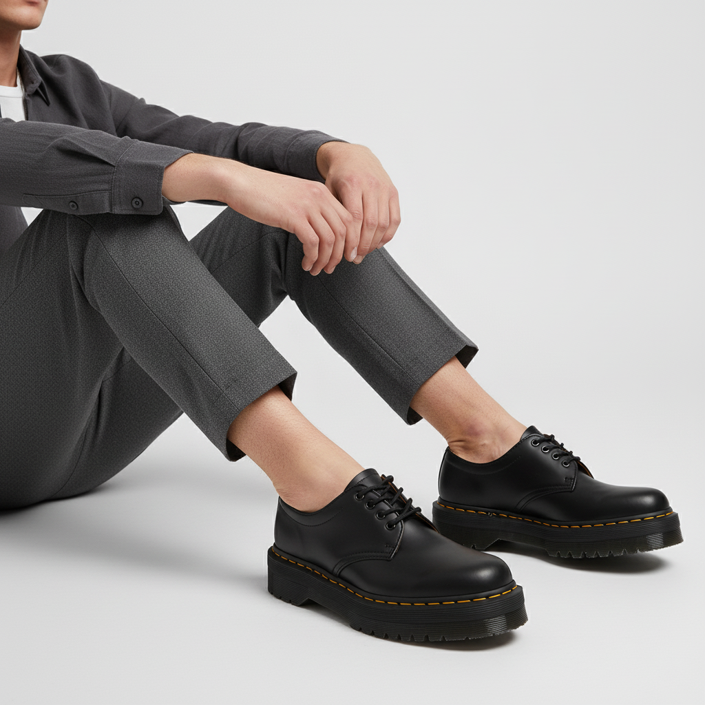 Order 닥터마틴 8053 쿼드 블랙 플랫폼 24690001