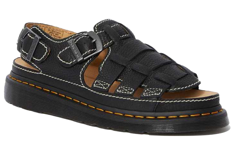 Dr. Martens 8092 Thick Sole Black Sandals 圖 2