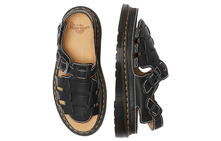 Dr. Martens 8092 Thick Sole Black Sandals 圖 3