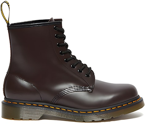 Dr.Martens/馬汀博士 光面皮8孔馬丁靴 男女同款 深紅色 Order Dr.Martens/馬汀博士 光面皮8孔馬丁靴 男女同款 深紅色