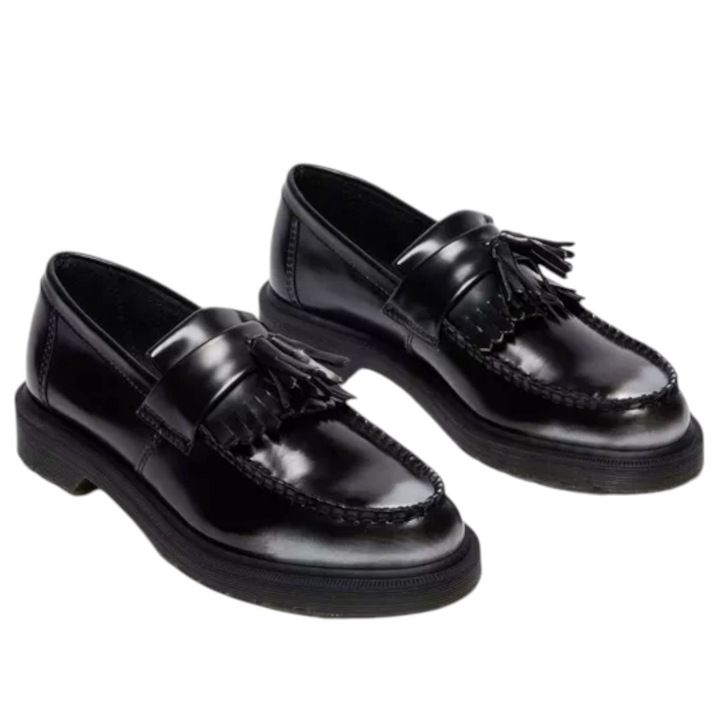 Shop Dr. Martens Adrian Arcadia 银色乐福鞋 14573020